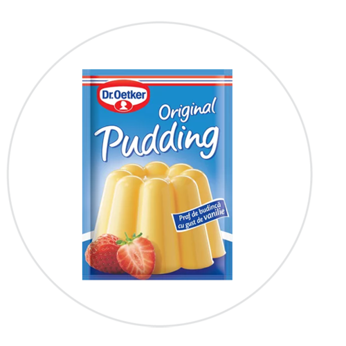 Praf de budincă cu gust de vanilie